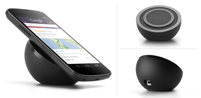 Wireless charger for LG Nexus 4 at Google Play Store