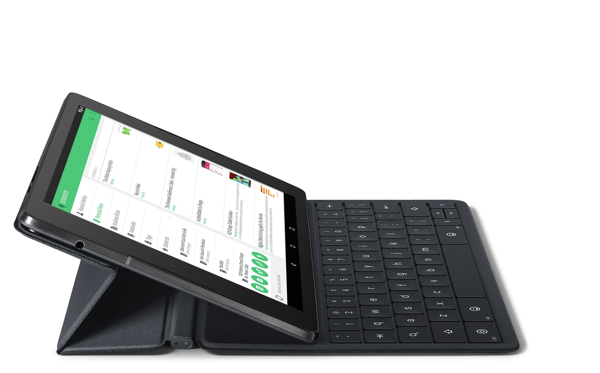 Nexus 9 with folding keyboard case